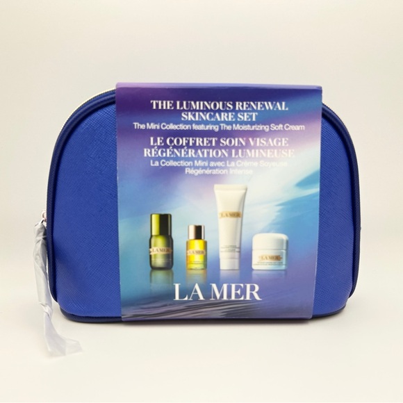 La Mer Mini Miracle Creme Set $150 Value, Brand New with Blue Pouch - Picture 2 of 4